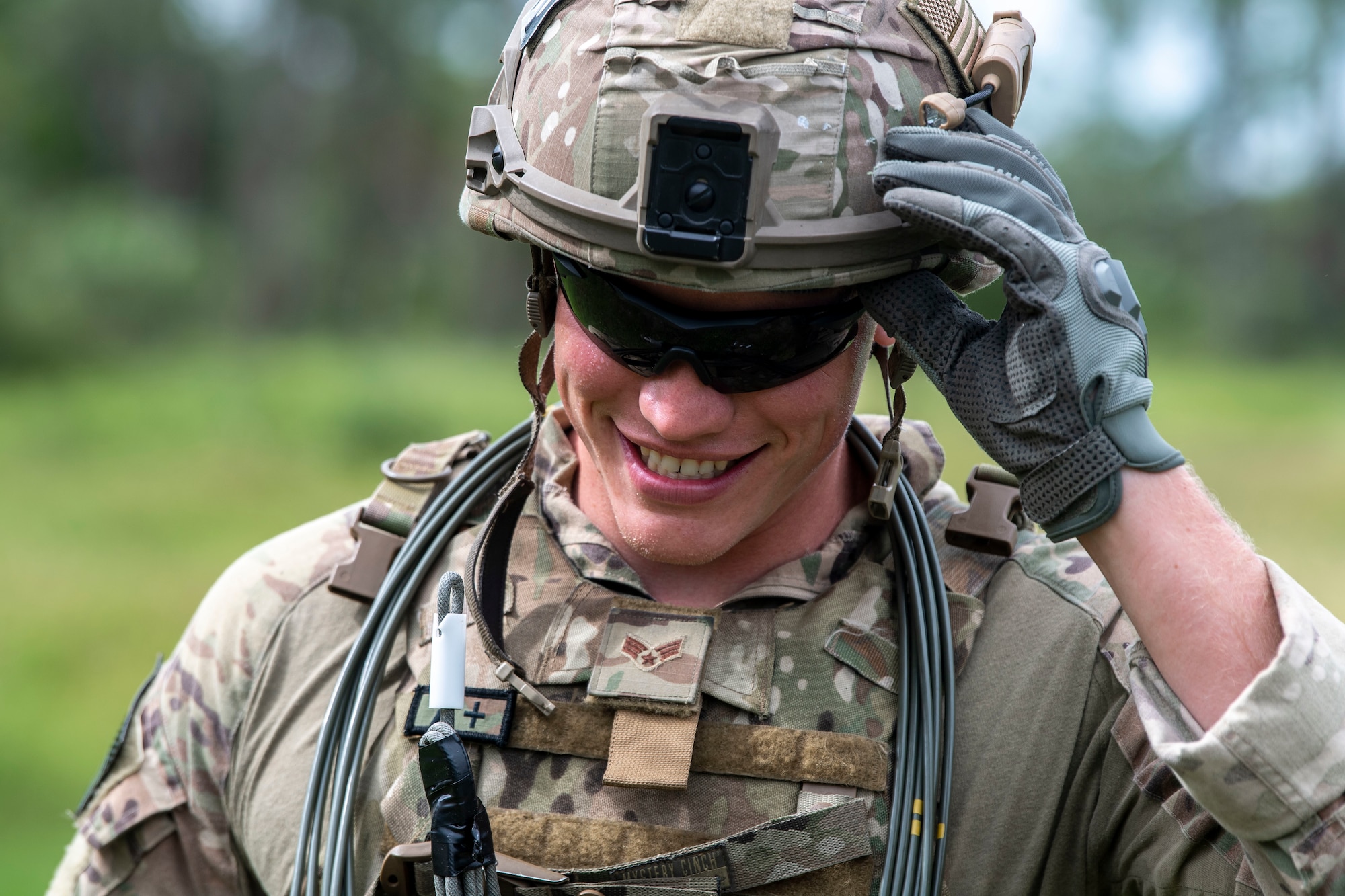 Explosive Ordnance Disposal Airmen conduct training at MacDill AFB