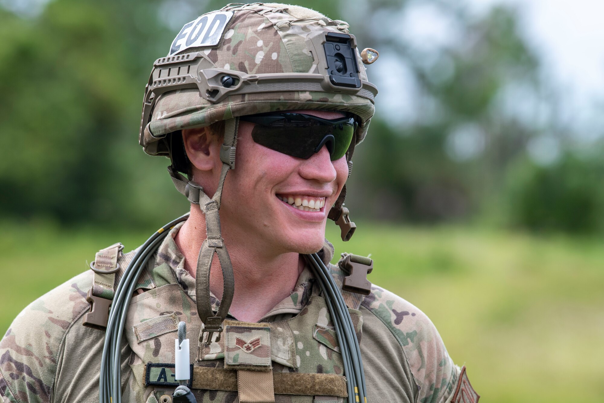 Explosive Ordnance Disposal Airmen conduct training at MacDill AFB