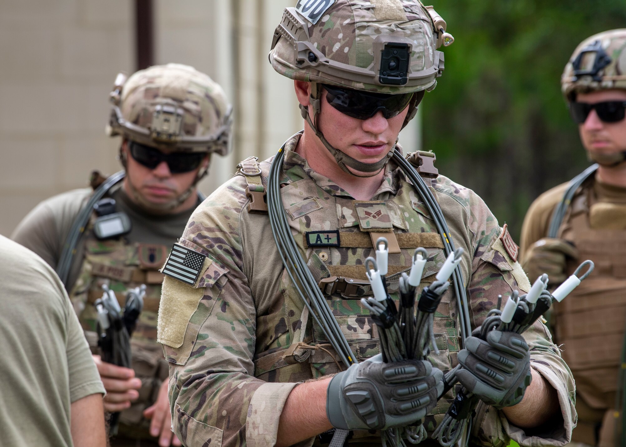 Explosive Ordnance Disposal Airmen conduct training at MacDill AFB