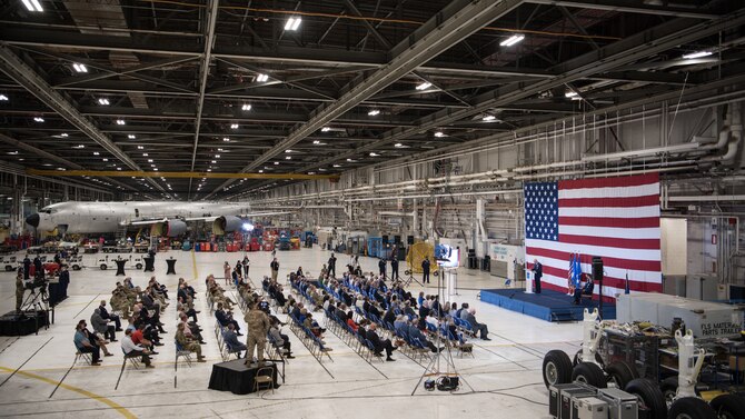 Air Force Sustainment Center’s change of command ceremony at Tinker Air Force Base, Oklahoma, Aug. 17, 2021.