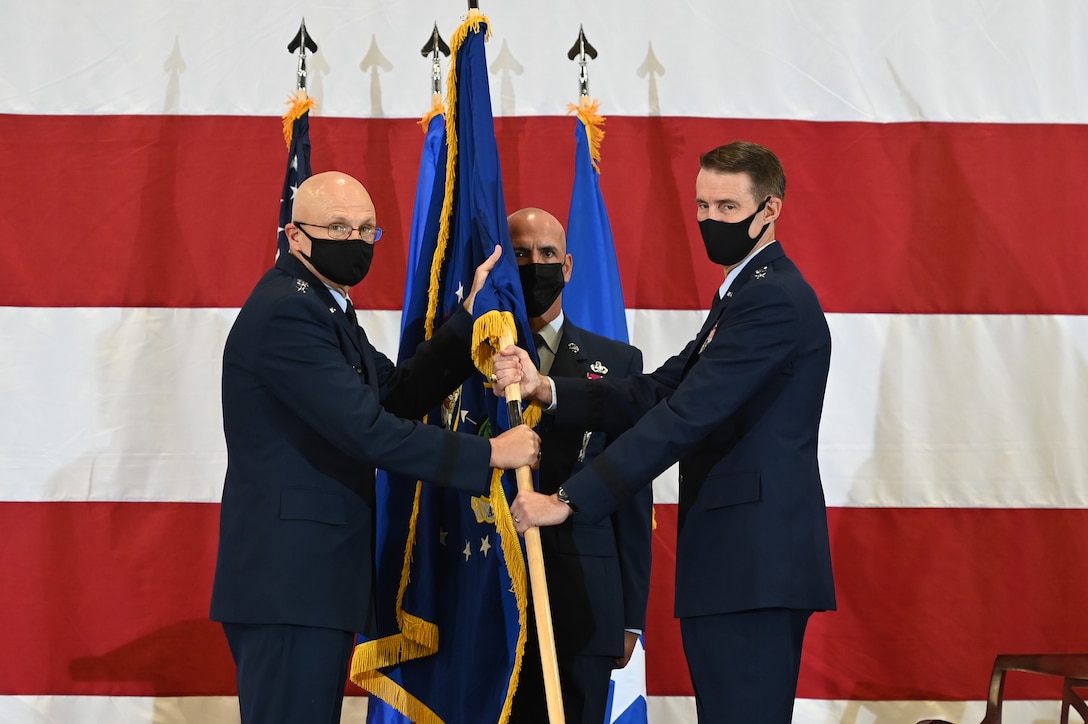Air Force Sustainment Center’s change of command ceremony at Tinker Air Force Base, Oklahoma, Aug. 17, 2021.
