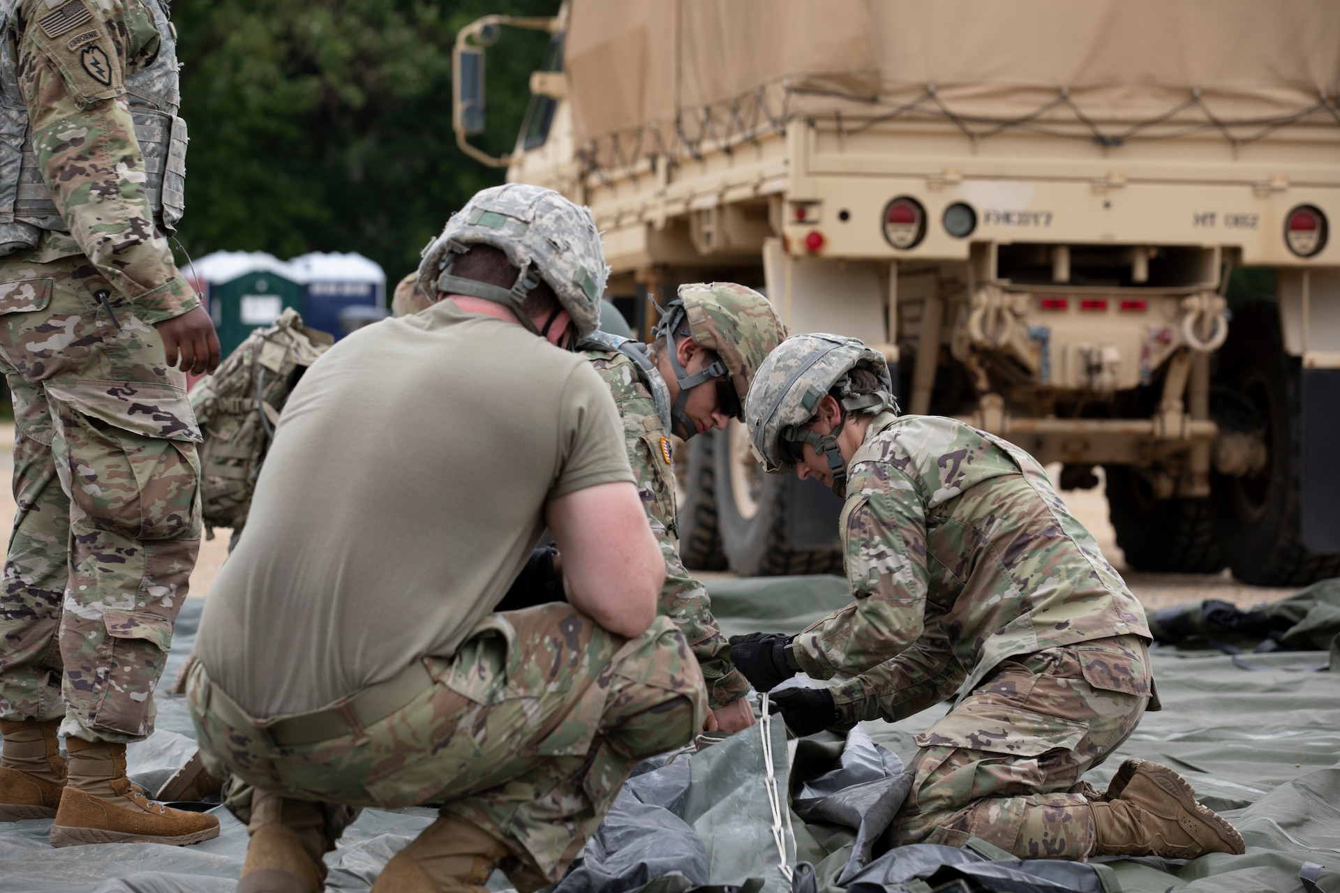 Soldiers make field hospitals possible