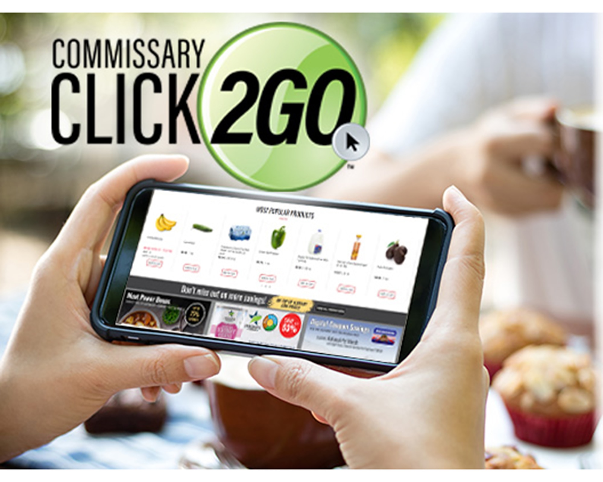 Hill Air Force Base commissary will open a new online ordering and curbside delivery service called Commissary CLICK2GO starting Aug. 20, 2021. (Courtesy photo)