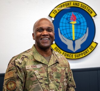 Senior Master Sgt. Jermaine King is the 2022 Air Education and Training Command National Public Service Award winner and will go on to represent AETC at the Air Force level.
