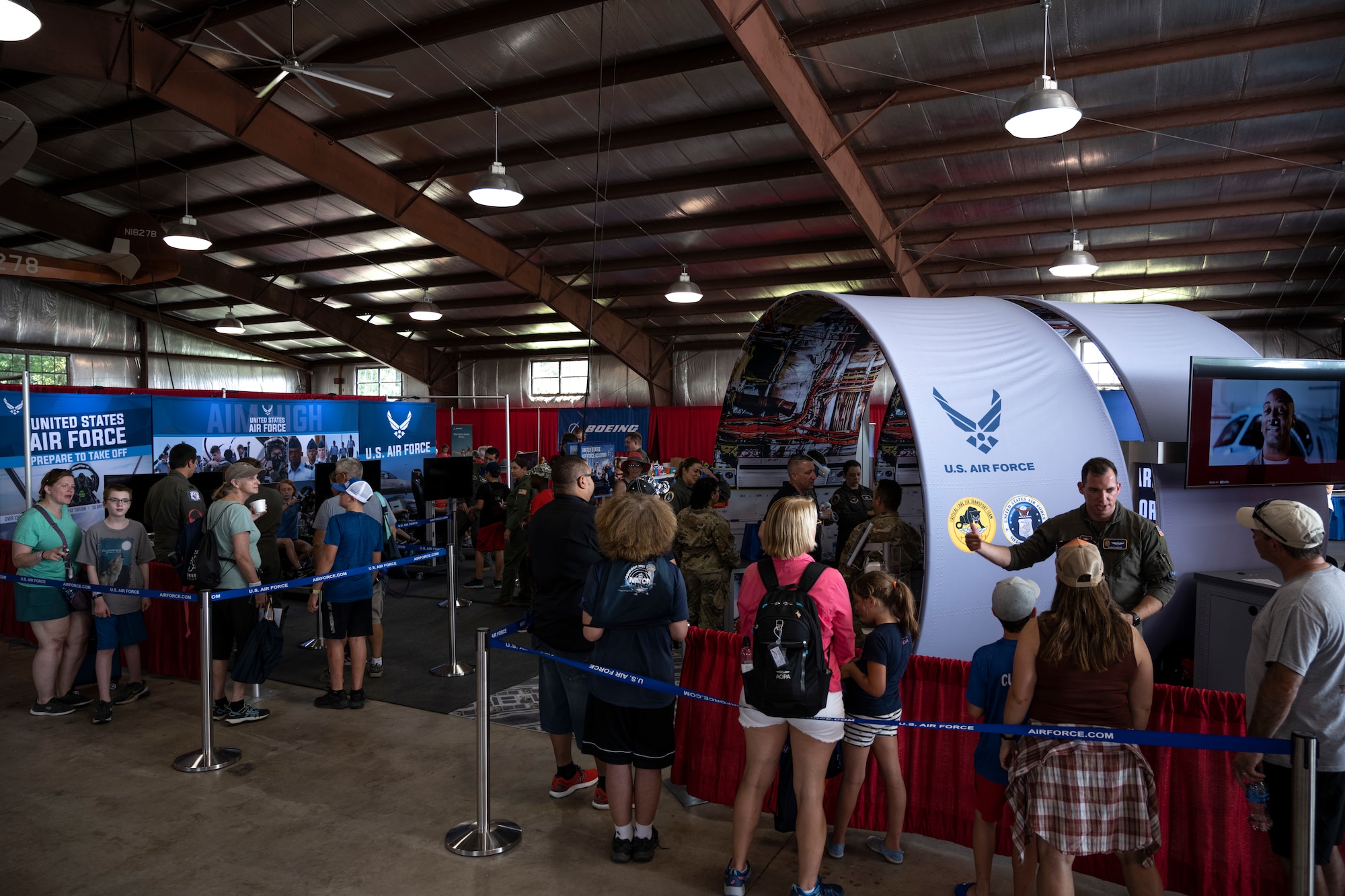 Photo of the crowd at the Experimental Aircraft Association (EAA) AirVenture Air Show July 26, 2021 in Oshkosh, Wi.,