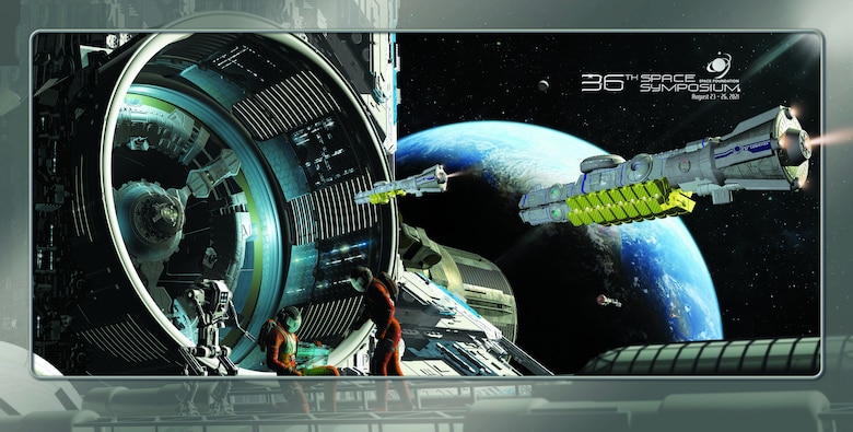 The Air Force Research Laboratory will showcase several space-related technologies, new ways to connect with and share an idea or capability with AFRL, and the beginning of SpaceWERX, the U.S. Space Force affiliated arm of AFWERX during the 36th Space Symposium in Colorado Springs, Colorado, Aug. 23-26, 2021. (Courtesy graphic)