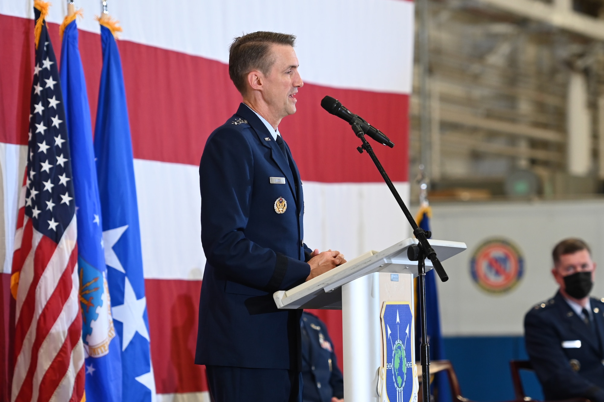 Air Force Sustainment Center’s change of command ceremony at Tinker Air Force Base, Oklahoma, Aug. 17, 2021.