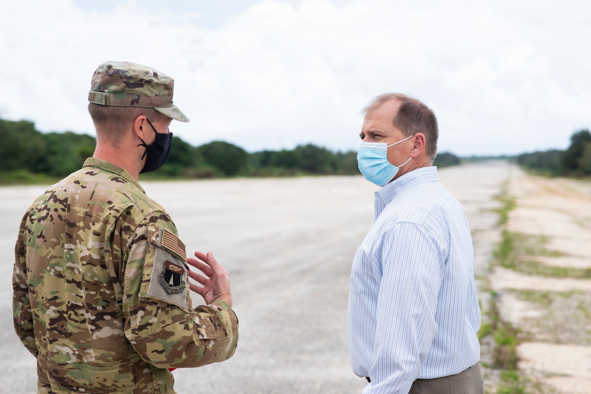 Representative Kahele and Delegate Staffer Winkler visit Andersen as part of an island-wide tour of the military operations