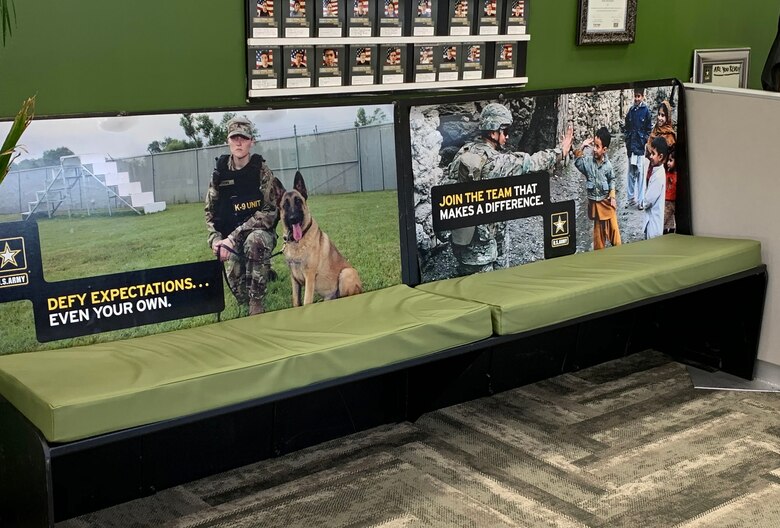Army Branding in Military Recruitment Center