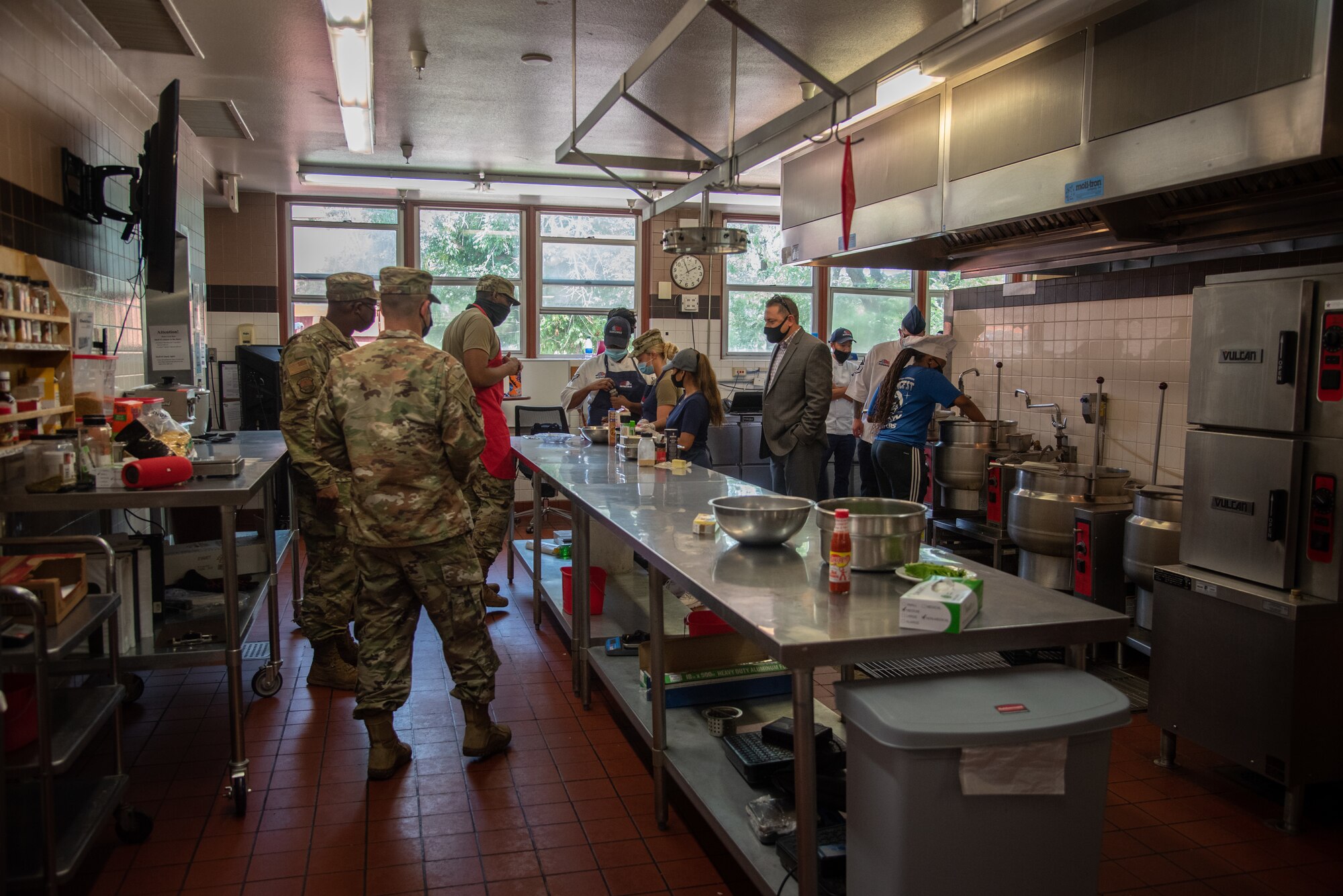 Airmen cooking