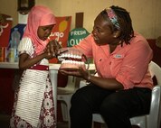 U.S. Army Civil Affairs Soldiers conduct oral hygiene class in We’a, Djibouti