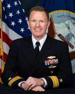 This is the official photo for Rear Admiral Ronald J. Piret who is the commander of U.S. Naval Meteorology and Oceanography Command out of Stennis Space Center, Mississippi.