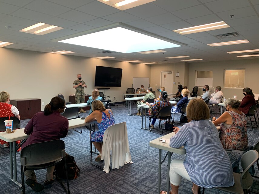 Camp Lejeune, DoDEA partner for COVID19 Table Top Exercise > Marine