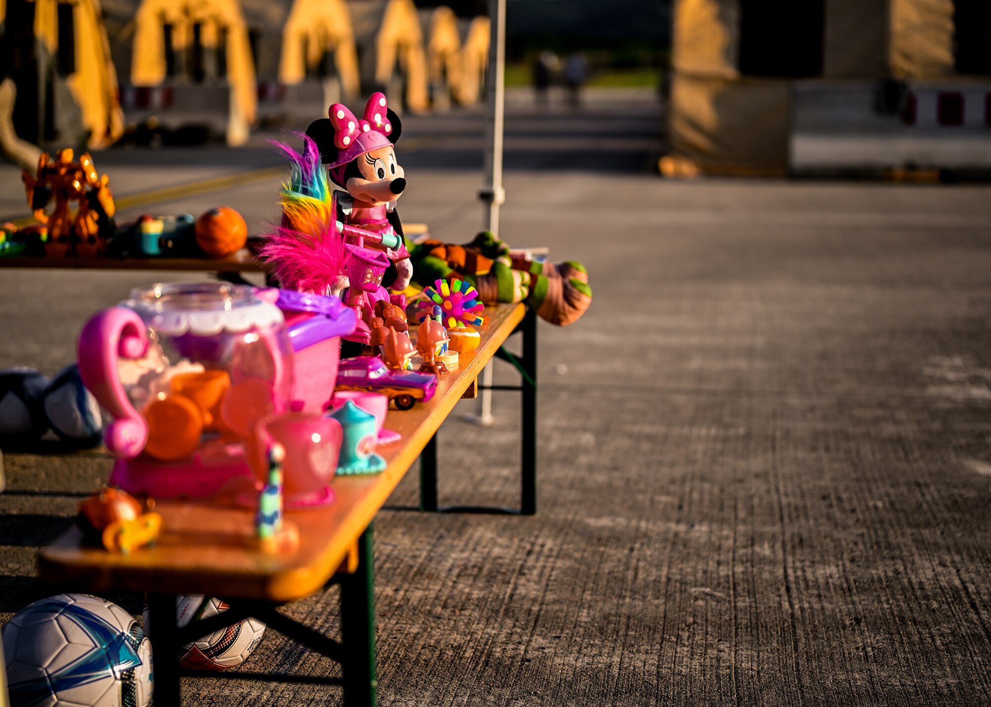 Donations on table