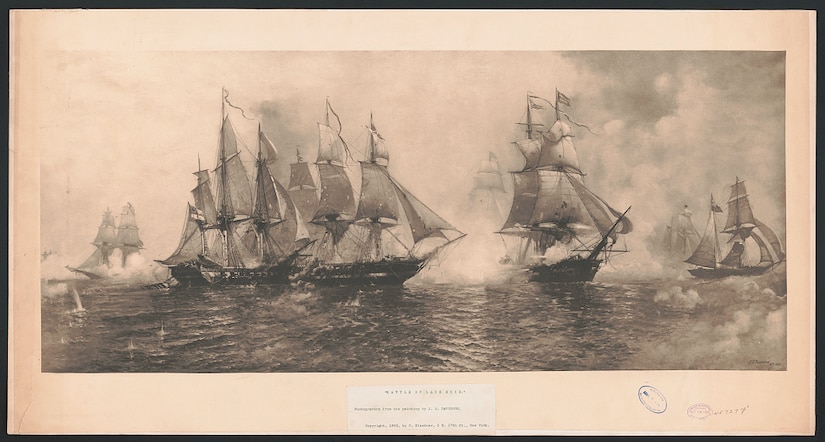 Battle of Lake Erie. , 1893. [New York:publisher not transcribed] Photograph. https://www.loc.gov/item/2018756278/



Klackner, C., copyright claimant.

Davidson, J.O., artist.