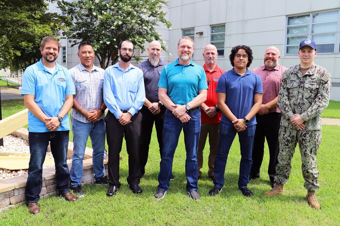 IMAGE: The Littoral Combat Ship Cyber Security Layered Defense team at Naval Surface Warfare Centers Dahlgren Division Dam Neck Activity poses for a photo. The team, along with their counterpart at Naval Surface Warfare Center Port Hueneme Division received the 2021 Warfare Centers Information Security Award.