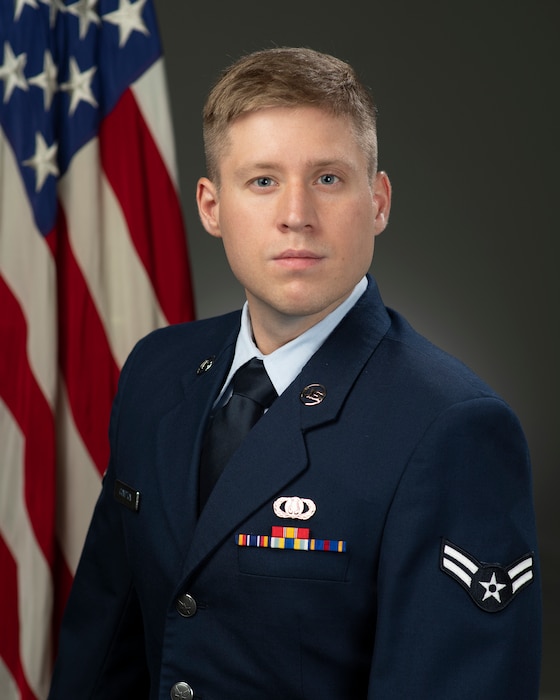 Official photo of A1C Andrew Compton