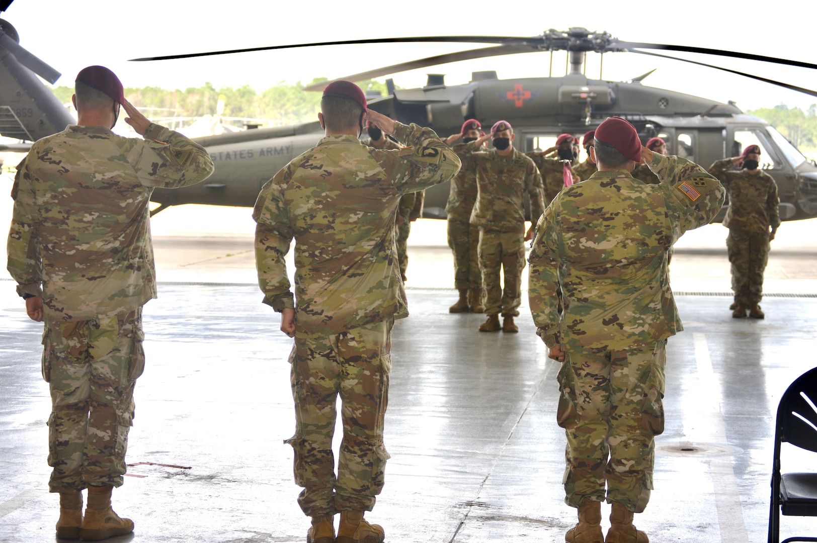 The Joint Readiness Training Center and Fort Polk's Charlie Company, 1st Battalion, 5th Aviation Regiment has a new leader following a change of command ceremony at Polk Army Airfield Aug. 19.