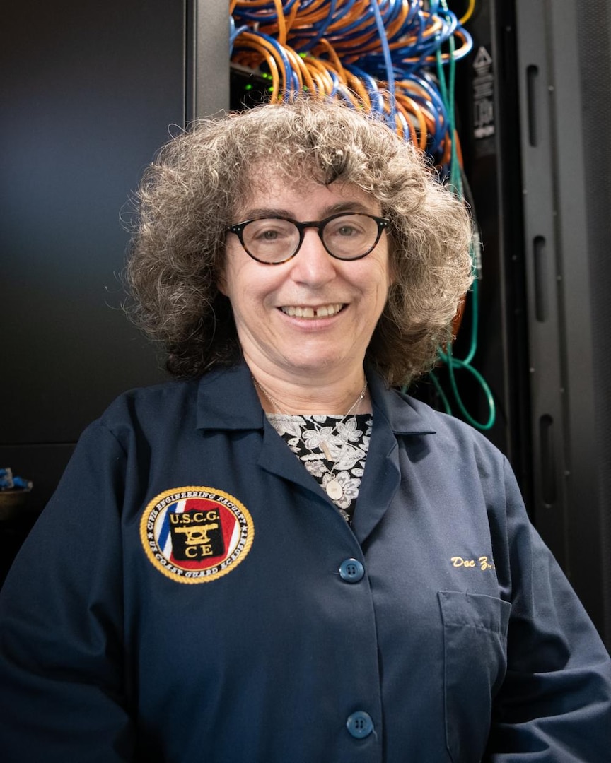 Dr. Sharon Zelmanowtiz is recognized as a 2021 Women of Color (WOC) STEM Technology All-Star for helping to foster the advancement of equity, diversity and inclusion at the U.S. Coast Guard Academy. Serving as an inspiration to many at the CGA for almost 30 years, Zelmanowtiz continues to advise and mentor countless the future leaders of the U.S. Coast Guard. (U.S. Coast Guard photo by Petty Officer 2nd Class Hunter Medley)