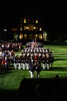 Marines with Marine Barracks Washington conduct “pass in review” during the Friday Evening Parade at MBW, Aug. 20, 2021.
