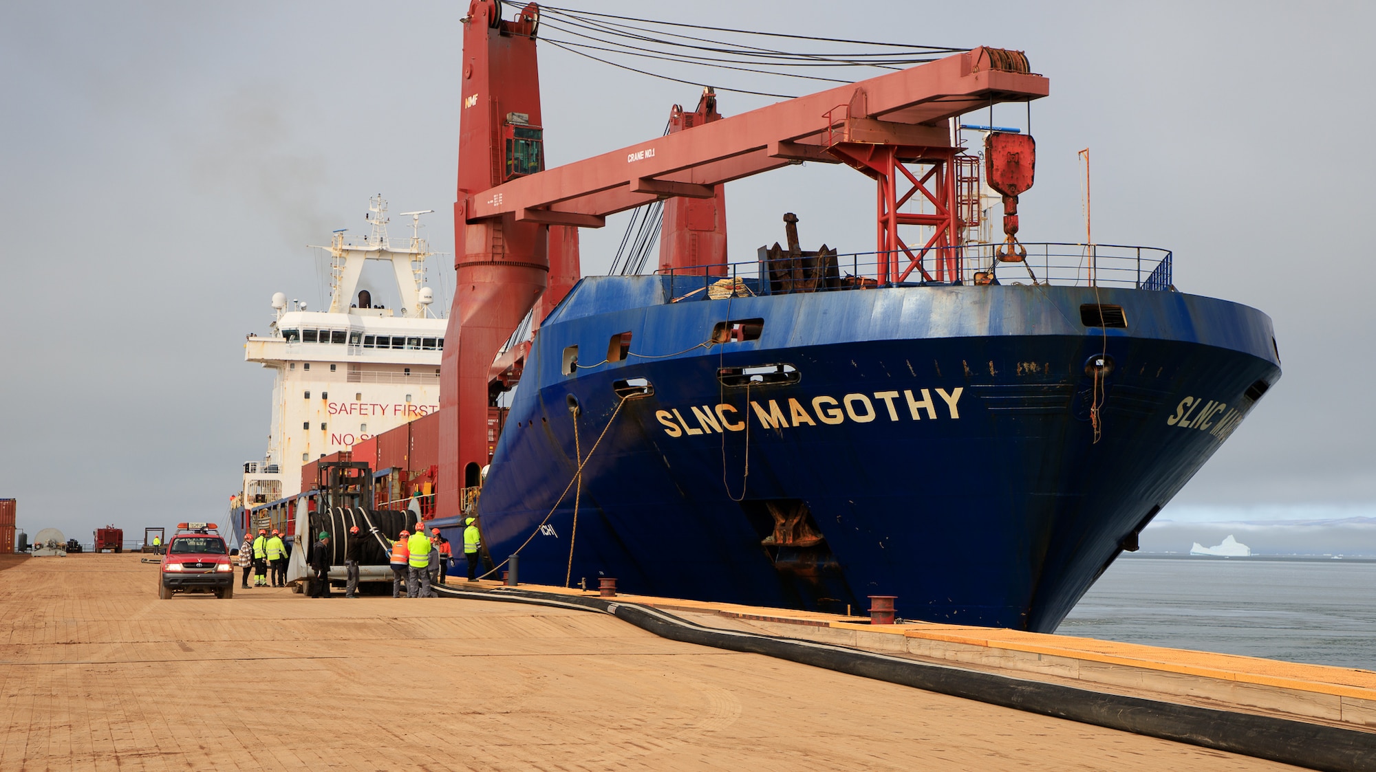Supply ship at Thule.