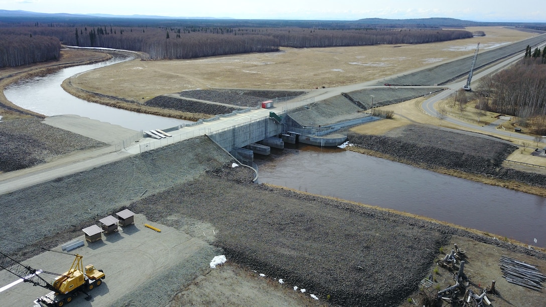 Moose Creek Dam and earthen levee