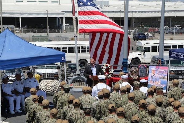 USS STETHEM Holds 36th Robert Dean Stethem Memorial Ceremony