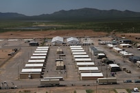 Area photo of the progression of Dona Ana Housing Area near Fort Bliss, Texas, on Aug. 22, 2021.
