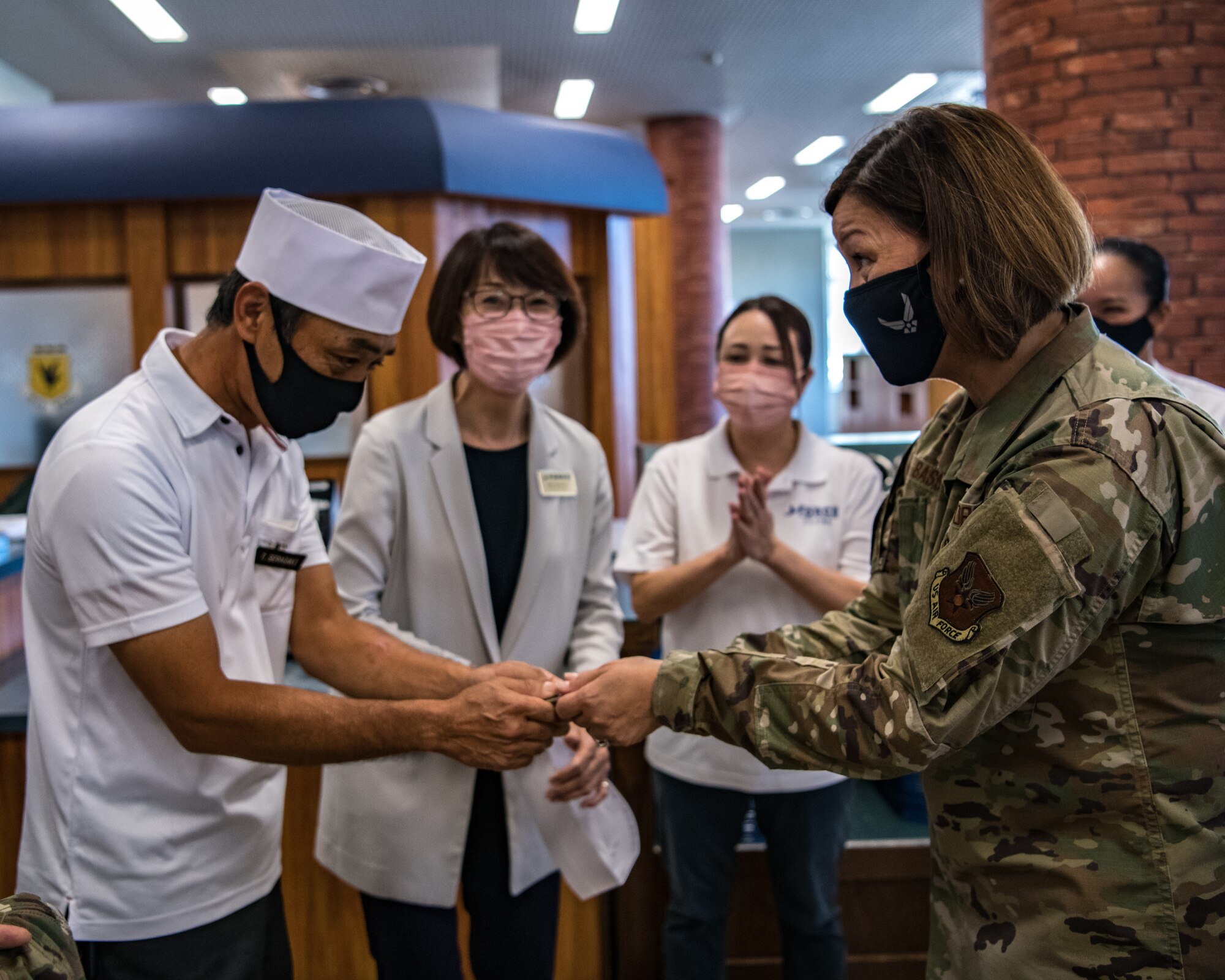 Chief Master Sgt. of the Air Force JoAnne S. Bass visits Kadena Air Base, Japan.