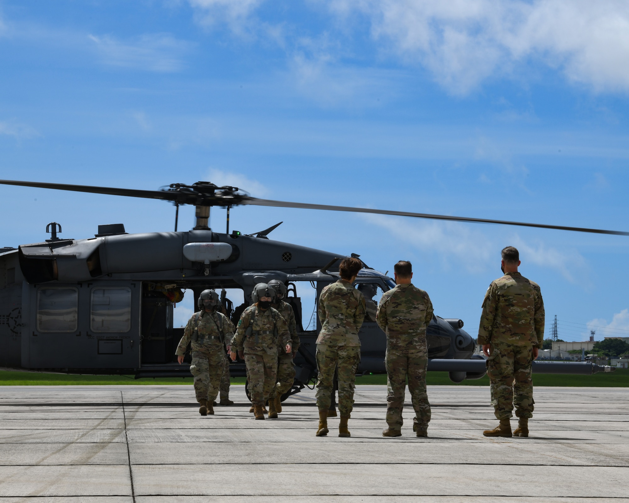 Chief Master Sgt. of the Air Force JoAnne S. Bass visits Kadena Air Base, Japan.