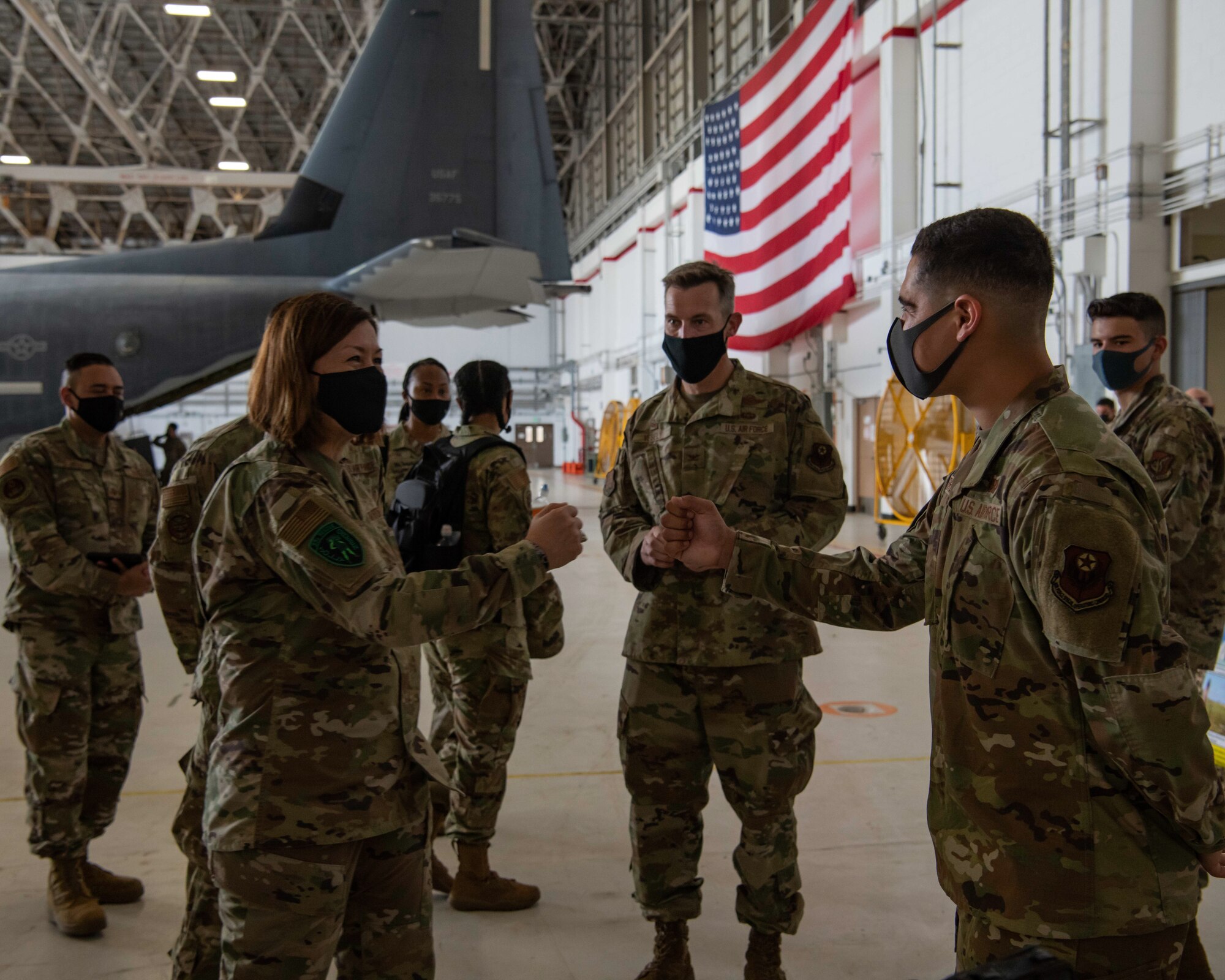 Chief Master Sgt. of the Air Force JoAnne S. Bass visits Kadena Air Base, Japan.