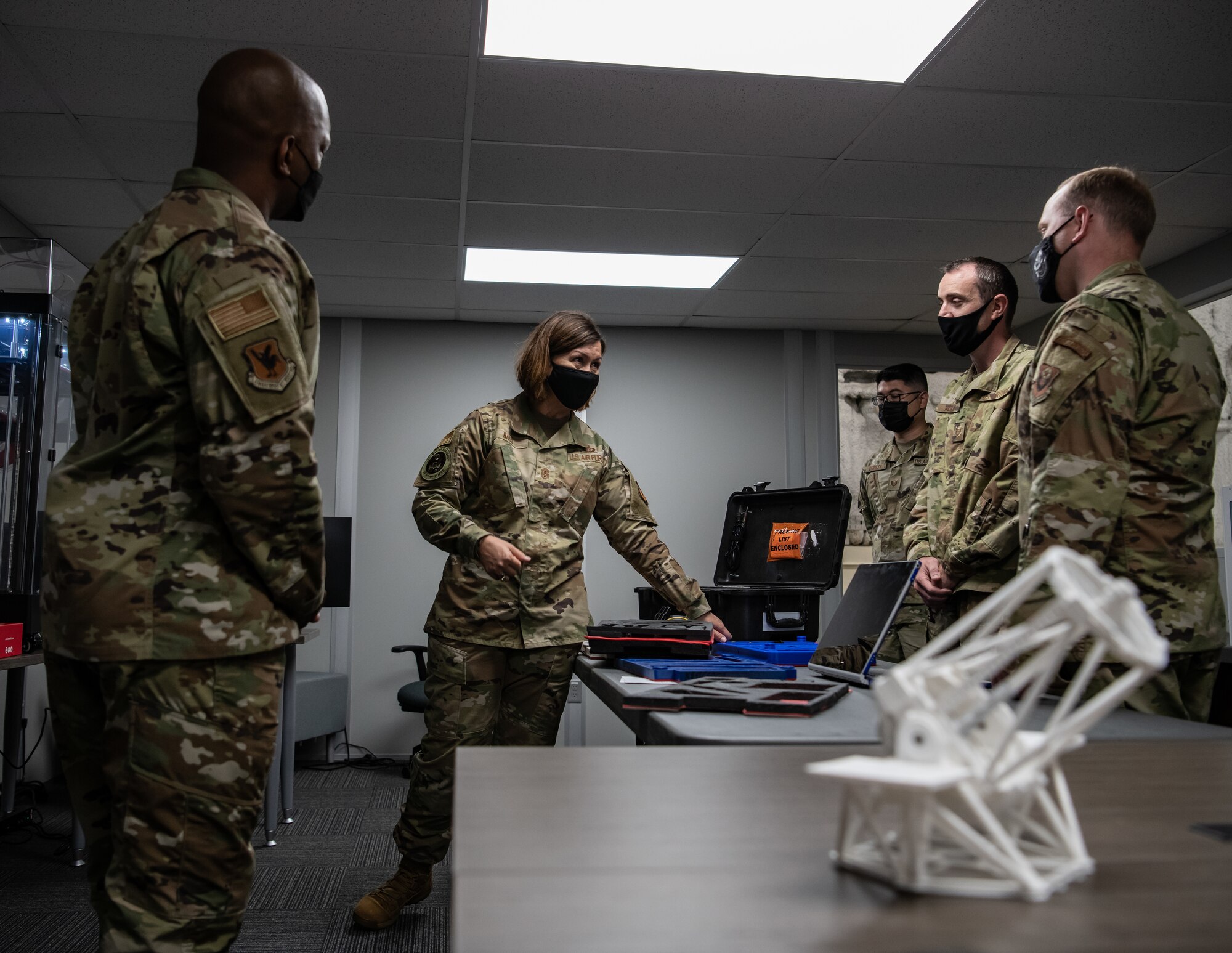 Chief Master Sgt. of the Air Force JoAnne S. Bass visits Kadena Air Base, Japan.