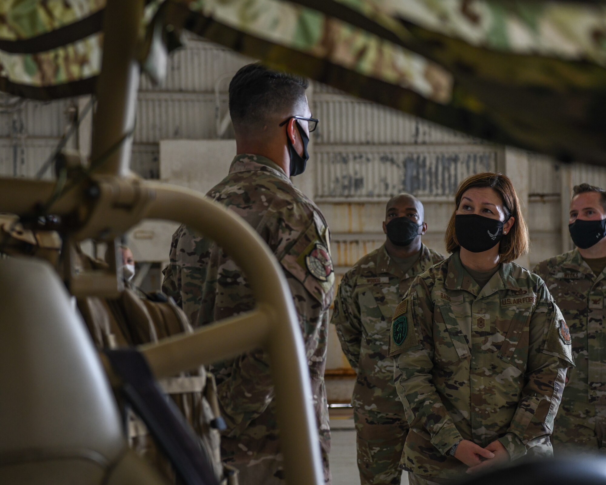 Chief Master Sgt. of the Air Force JoAnne S. Bass visits Kadena Air Base, Japan.