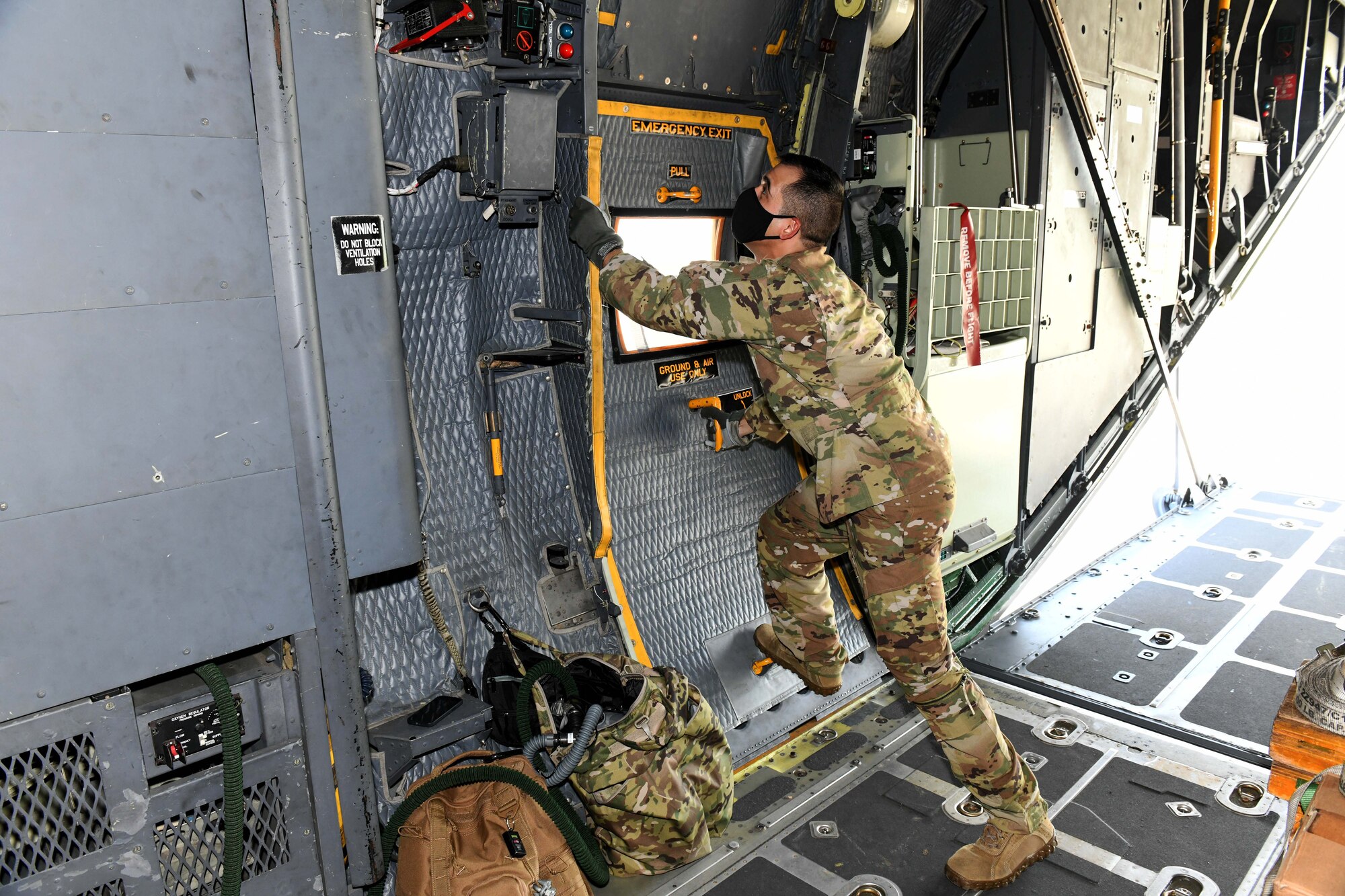 Airmen working