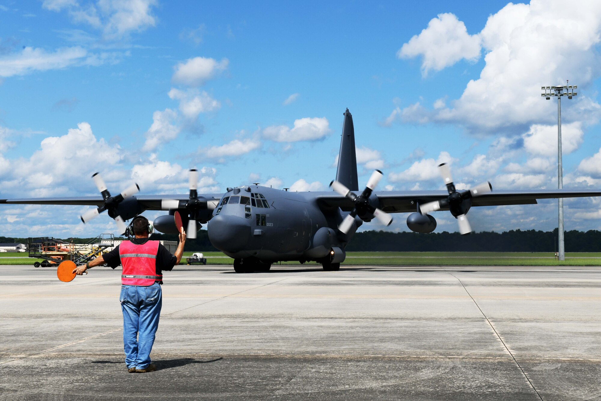 Airmen working