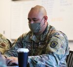 Sgt. 1st Class Lance Shimamoto, a cyber professional with 156th Information Operations Battalion, Washington Army National Guard, takes part in the "Red Team" exercise during the Cobra Gold 21 Cyber Exercise at Camp Murray, Wash., Aug. 11, 2021.