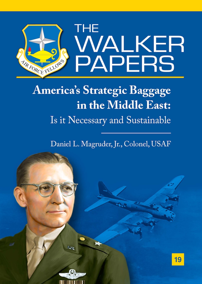 Published amid the ongoing debate over the American withdrawal from Afghanistan, Air Force Col Dan Magruder provides an examination of the strategic rationale that underpins that decision. Magruder, a fellow at the Brookings Institution and a veteran of that conflict, argues that the “strategic baggage” of a continued American military presence in the Middle East is hindering force recapitalization and a pivot to great power competition. By focusing on the most dangerous threats to national security, the Air Force, and the nation, can avoid the more common but less existential entanglements that inhibit our ability to adequately defend the country.[Col Daniel L. Magruder, Jr., USAF / 2021 / 57 pages / AU Press Code: P-132]