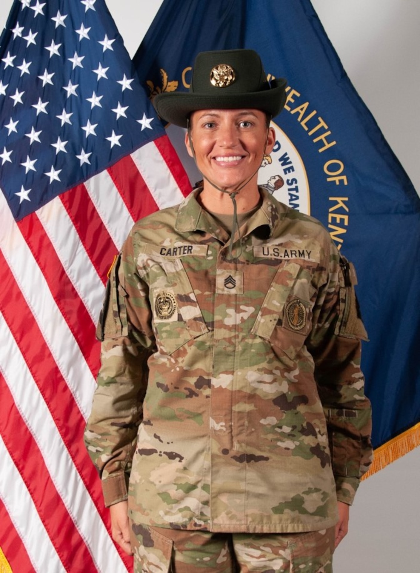 Kentucky history was made on Fort Jackson in South Carolina when Staff Sgt. Mary Carter became the first Kentucky National Guard drill sergeant on June 25, 2021.