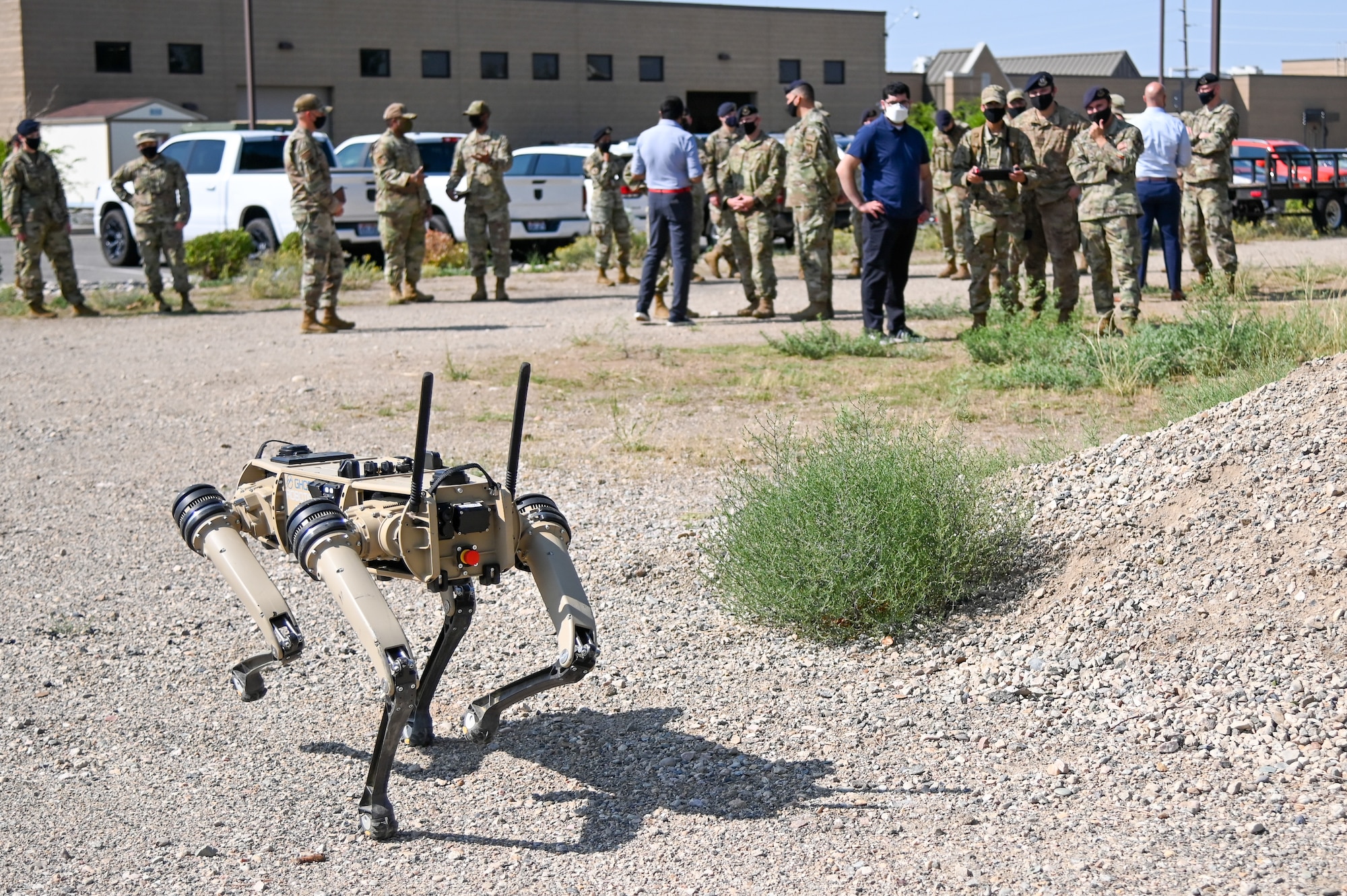 The purpose of the Q-UGV is to enhance security to the base allowing defenders to patrol and monitor more critical areas.