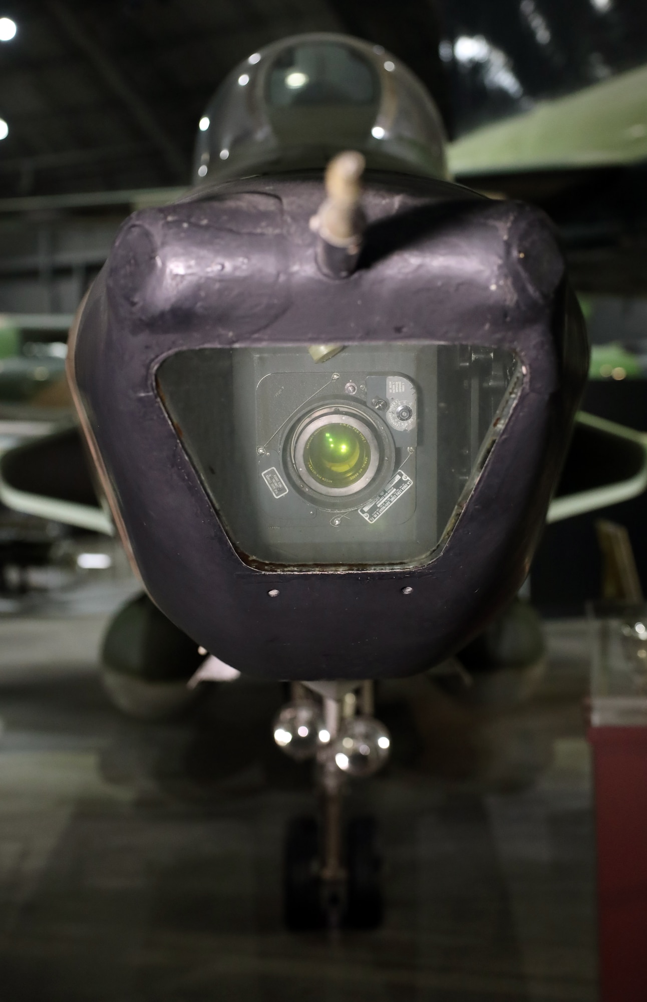 Underside view of museum aircraft McDonnell RF-101C Voodoo.