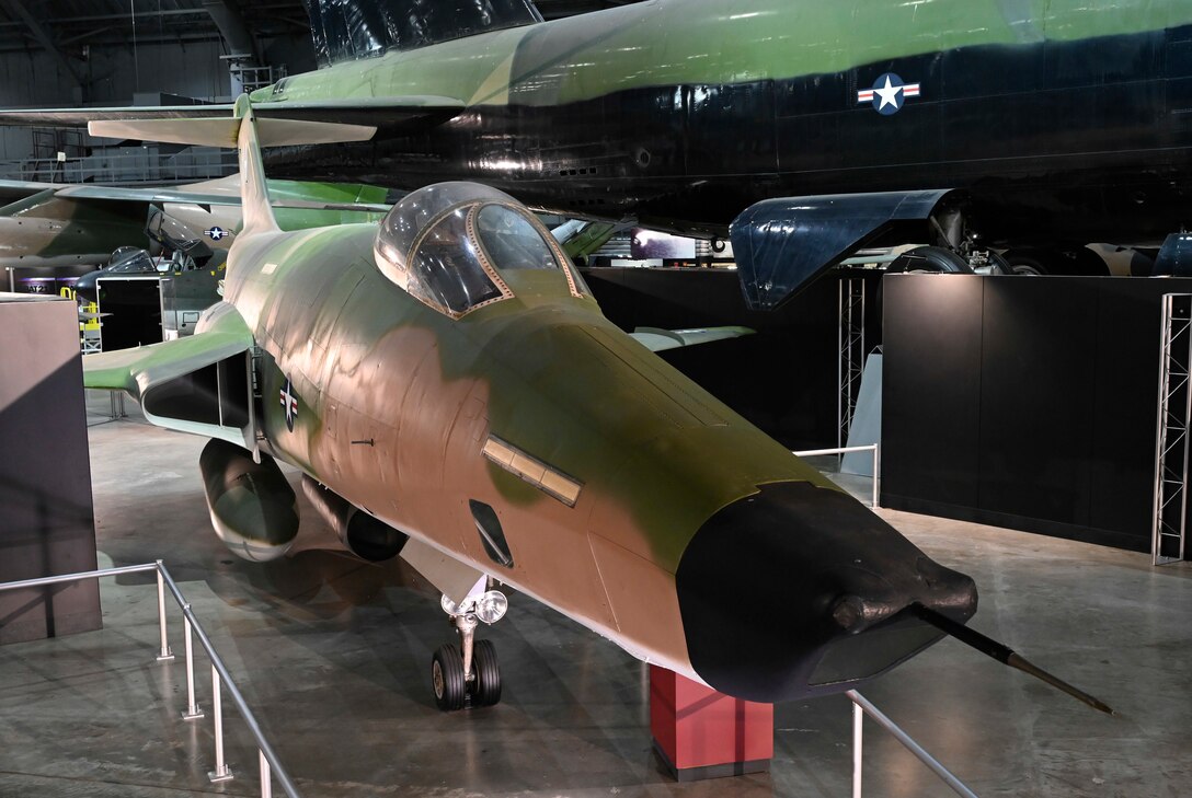 Front view of museum aircraft McDonnell RF-101C Voodoo.