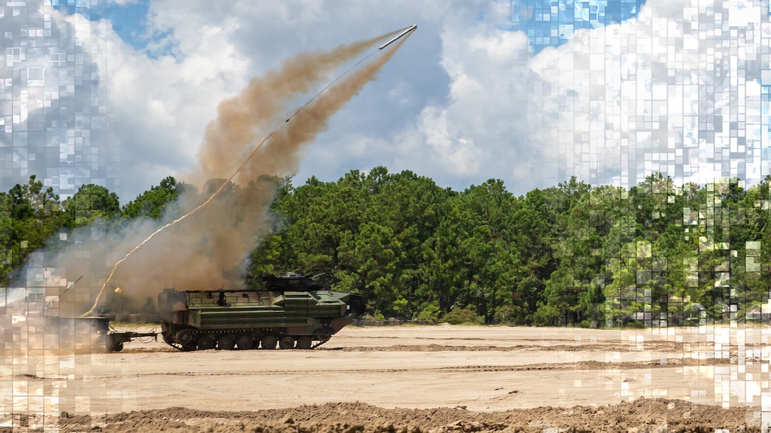 U.S. Marines with 2d Combat Engineer Battalion, 2d Marine Division, fire a mine clearing line charge (MCLC) on Camp Lejeune, N.C., Aug. 19, 2021. The MCLC is an explosive system that is fired to clear an 8-by-100 meter path for troops in combat. (U.S. Marine Corps photo by 2nd Lt. William Reckley)