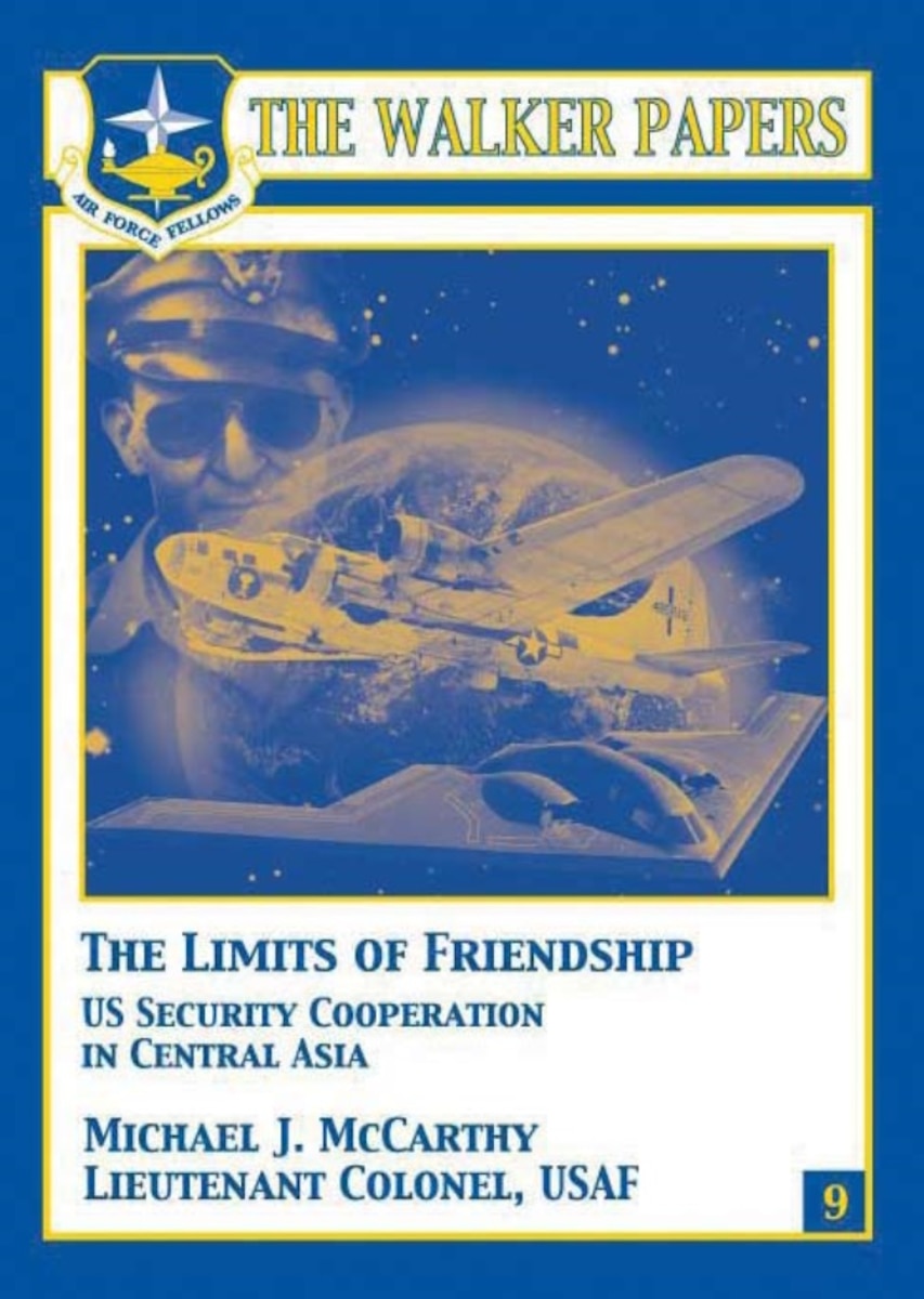 This research paper explores the history of US security cooperation programs in Central Asia, Kazakhstan, Kyrgystan, Tajikistan, Turkmenistan, and Uzbekistan, from 1993 to the present, identifying five distinct phases of development as those programs sought to achieve US objectives in denuclearization and proliferation prevention, democratization and military reform, regional cooperation, and improving military capabilities. The author elaborates on the limiting factors, successes, and a failure associated with those efforts and then makes recommendations for the future of US security cooperation in Central Asia in the future. [Lt Col Michael J. McCarthy, USAF / 2007 / 265 pages / ISBN: 978-1-58566-172-5 / AU Press Code: P-49]