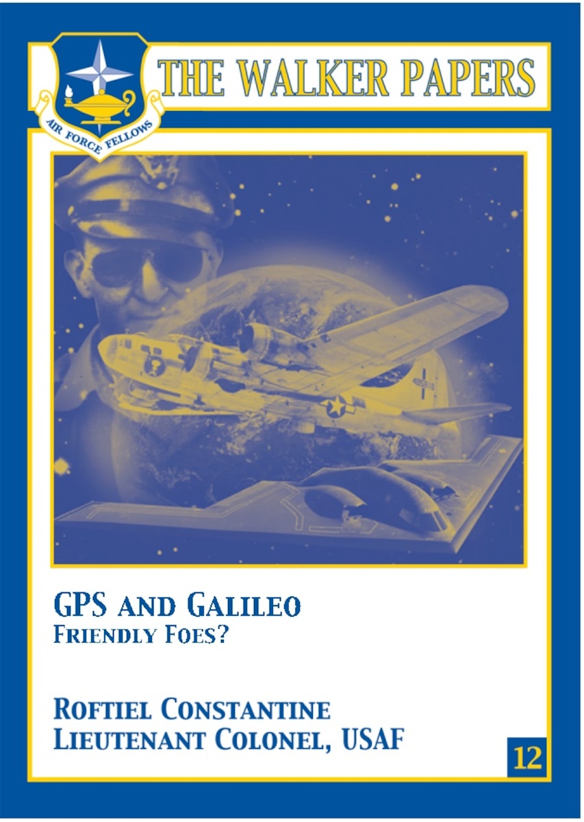 Lt Col Roftiel Constantine cogently outlines the competitive relationship between the Europe Union and the United States regarding satellite navigation. To buttress his thesis that Galileo, the European Union’s navigation satellite system, poses a veritable threat to the global position system, the navigation system of the United States, Colonel Constantine traces the development of the navigation systems, analyzes the threat posed to the United States by Galileo, and delineates precisely the course of action the United States must undertake to protect its “industrial, military, and national security interests.” [Lt Col Roftiel Constantine, USAF / 2008 / 84 pages / ISBN: 978-1-58566-177-0 / AU Press Code: P-56]