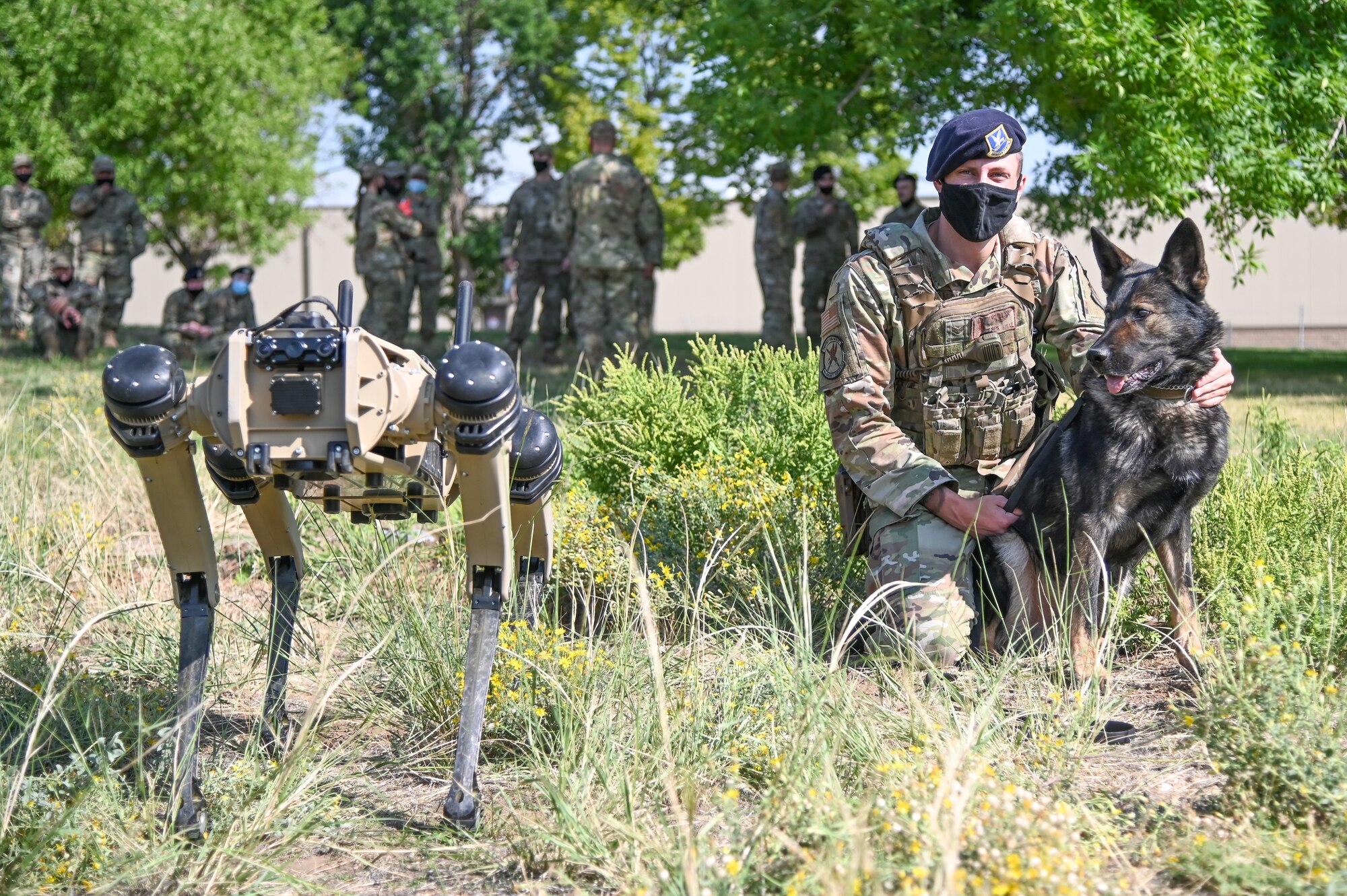 The purpose of the Q-UGV is to enhance security to the base allowing defenders to patrol and monitor more critical areas.