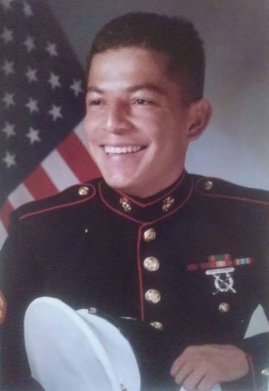 A headshot of a Marine in uniform.