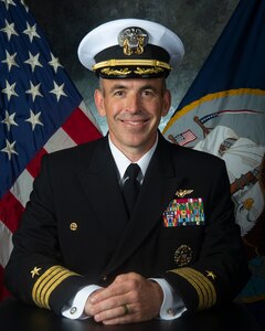 Studio portrait of Capt. Gavin Duff, Commanding Officer, USS Harry S. Truman (CVN 75).