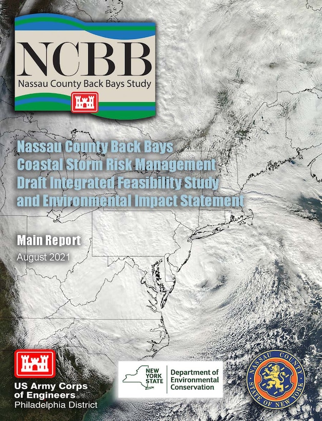 Image of report cover shows satellite image of Hurricane Sandy