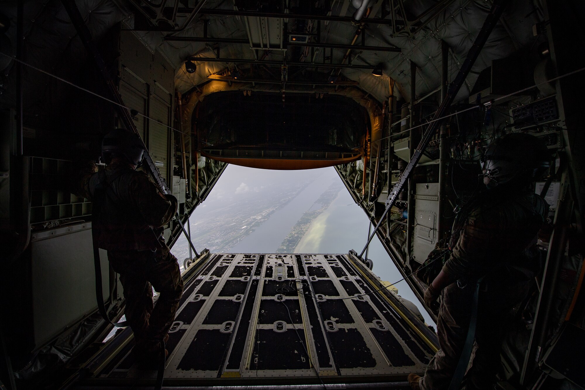 Photo of Airman on a aircraft ramp