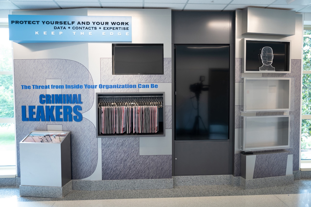 An exhibit depicts  security threats from inside the organization..